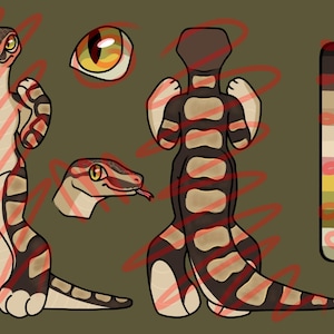 Ball Python Fursona/OC Adopt