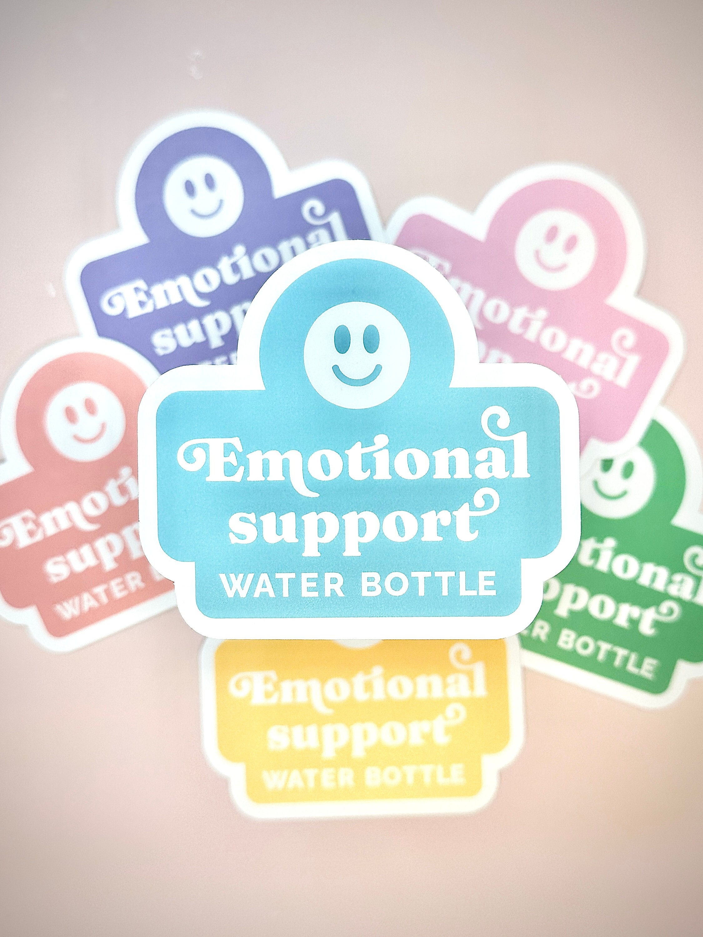 Emotional Support Water Bottle Sticker, Funny Stickers for Water Bottle ...