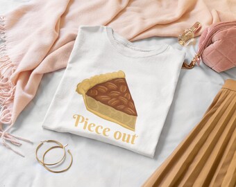 Pie Tshirt/ Funny Holiday Shirt/ Thanksgiving shirt / Pecan Pie shirt/ Thanksgiving Unisex Heavy Cotton Tee