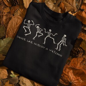 Dancing Skeleton/ Skeleton/  Halloween/ Humorous Halloween Sweater/ Spooky Sweatshirt Unisex Heavy Blend Crewneck Sweatshirt