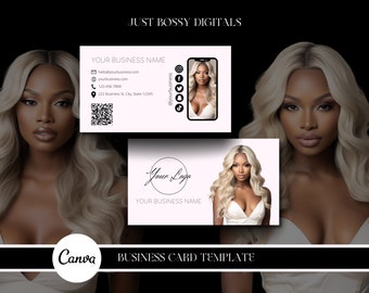 Business Card Template for Beauty Brand Template Canva Business Card Template Luxury Business Card Canva Template Canva Business Template