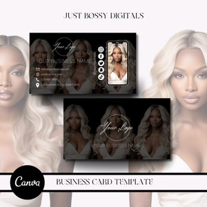 Business Card Template for Beauty Brand Template Canva Business Card Template Luxury Business Card Canva Template Canva Business Template