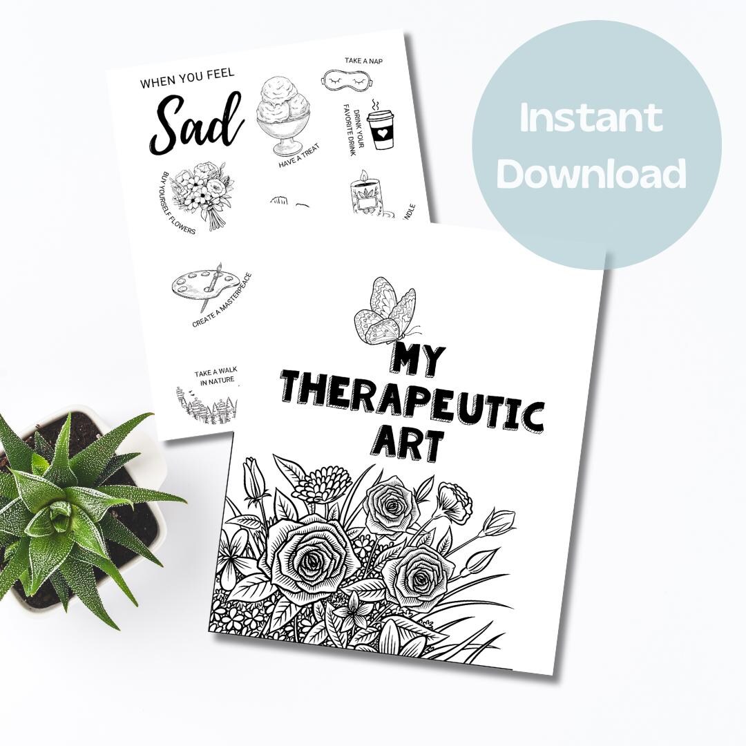 My Therapeutic Art Journal / Journal / - Etsy