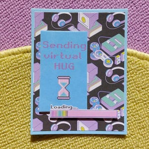 Greeting Cards Gift Card 80s 90s Retro Pastel Paper 3D