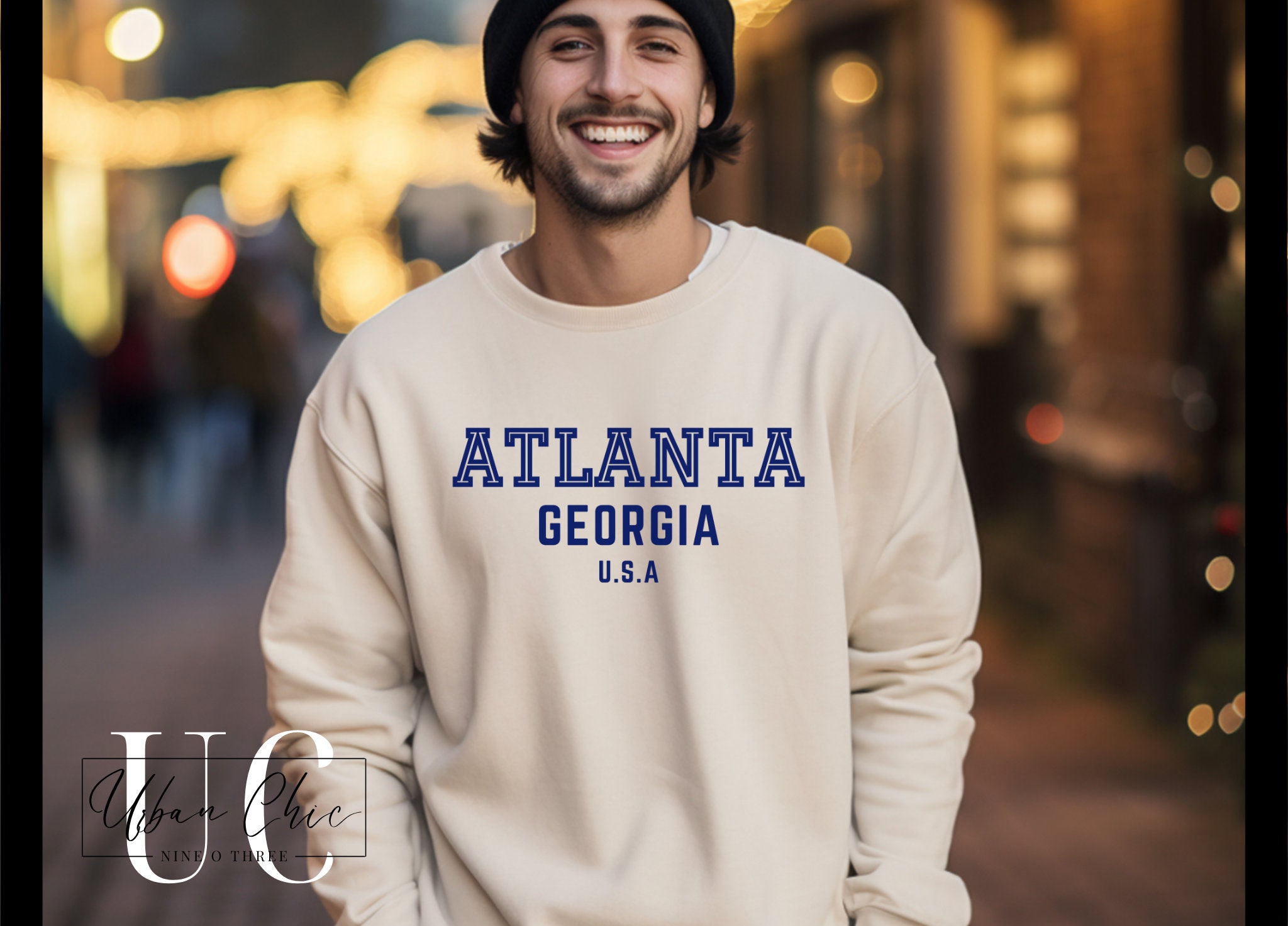 Georgia Stamp Mock Sweatshirt main image 1