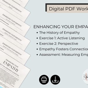 Empathy Workbook, Enhancing Your Empathy, History of Empathy, Practicing Active Listening, Assessment Measuring Empathy, Cognitive Empathy
