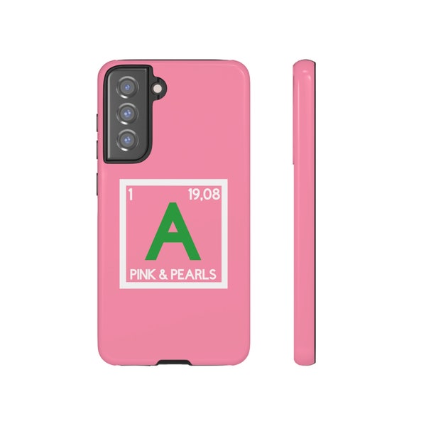 AKA - A - Pink and Pearls Element Phone Case - Pink (Samsung und iPhone)