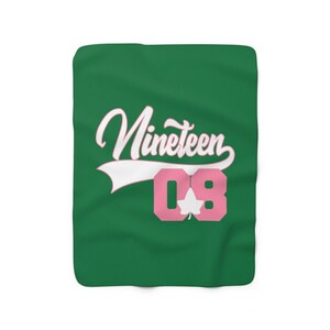 AKA - Nineteen 08 Shadow Sherpa Fleece Blanket - Green