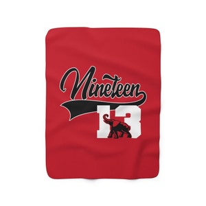 Delta - Nineteen 13 Shadow Sherpa Fleece Blanket - Red