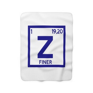 Zeta - Z Element Sherpa Fleece Blanket - White