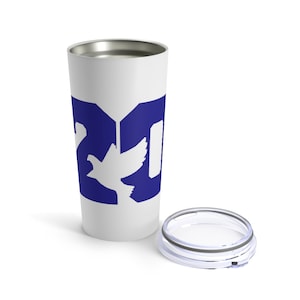 Zeta - Double Digit Shadow Tumbler 20oz - White