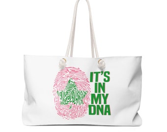 AKA - It's In My DNA Weekender Bag - White