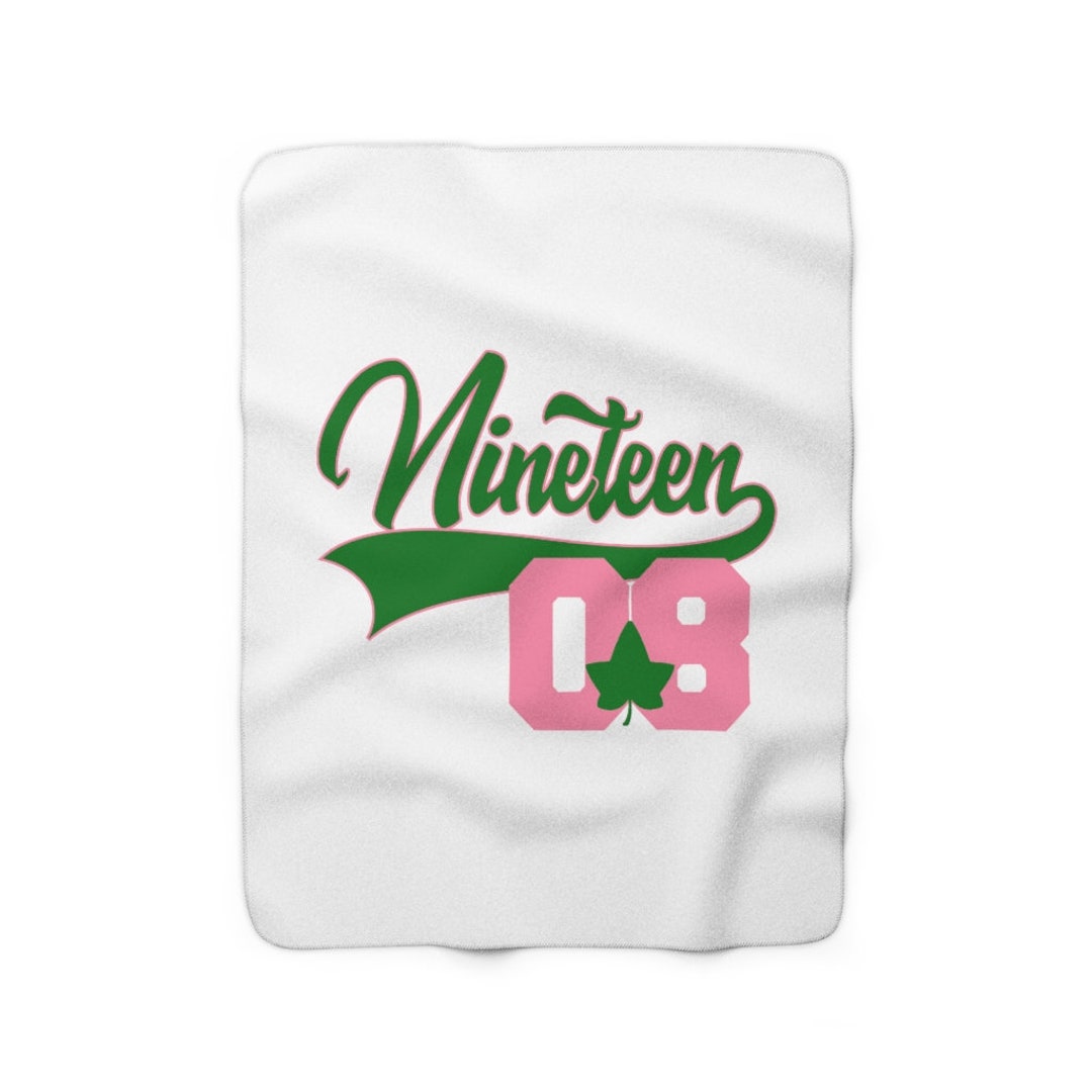 AKA 08 Shadow Sherpa Fleece Blanket White Etsy