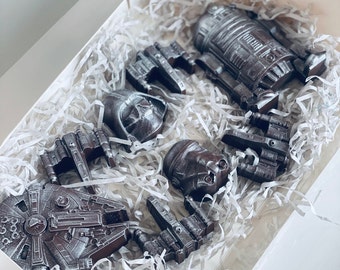 Cadeau Star Wars Bonbons au chocolat Anniversaire Geburtstag chocolat belge fait main