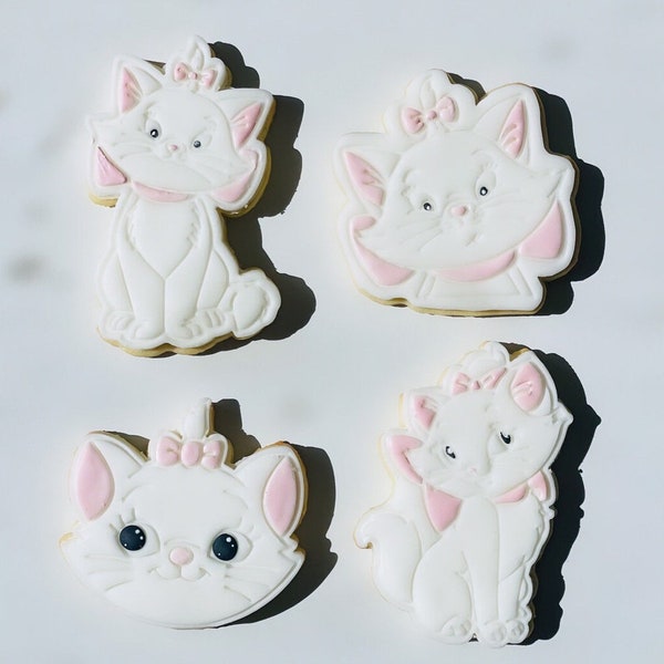 Kitten Marie Cat cookies Birthday Geburtstag Kekse Gift Candy bar Party Biscuits