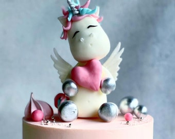 Fondant Figuren Cake Decoration Einhorn Cake Topper Baby Birthday