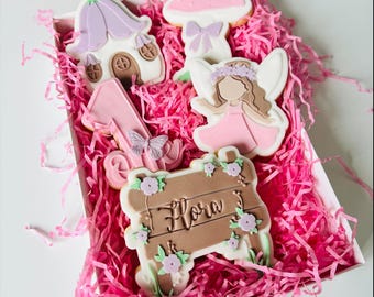 Feeënkoekjes Eerste verjaardagskoekjes Zwanger Babyshower Snoep Feestkoekjes