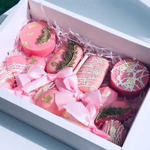 Sweet treat gift box with Cakesicles Cake pops Oreo covered chocolate Treat box Birthday present Special gift
