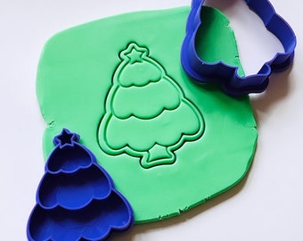 Weihnachtsbaum Ausstechformen Cookie Stempel Fondant Embosser Icing