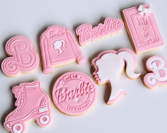 Cookies Barbie Puppe Pink Lets go Party Geschenk Mädchen Geburtstag