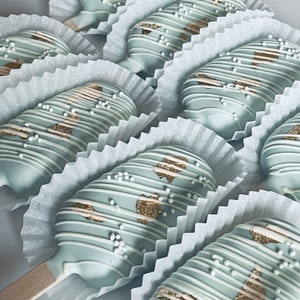 Bleu layette Cake pops Cakesicles Babyshower Anniversaire Événements Premier anniversaire de bébé garçon Mariage Baby shower