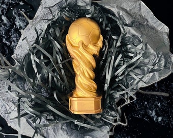 Chocolate football World Cup trophy Game Birthday Gift for him  Chocolate present Schokolade