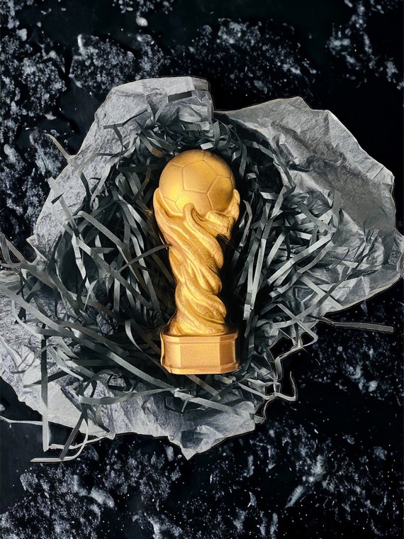 Chocolate football World Cup trophy Game Birthday Gift for him  Chocolate present Schokolade