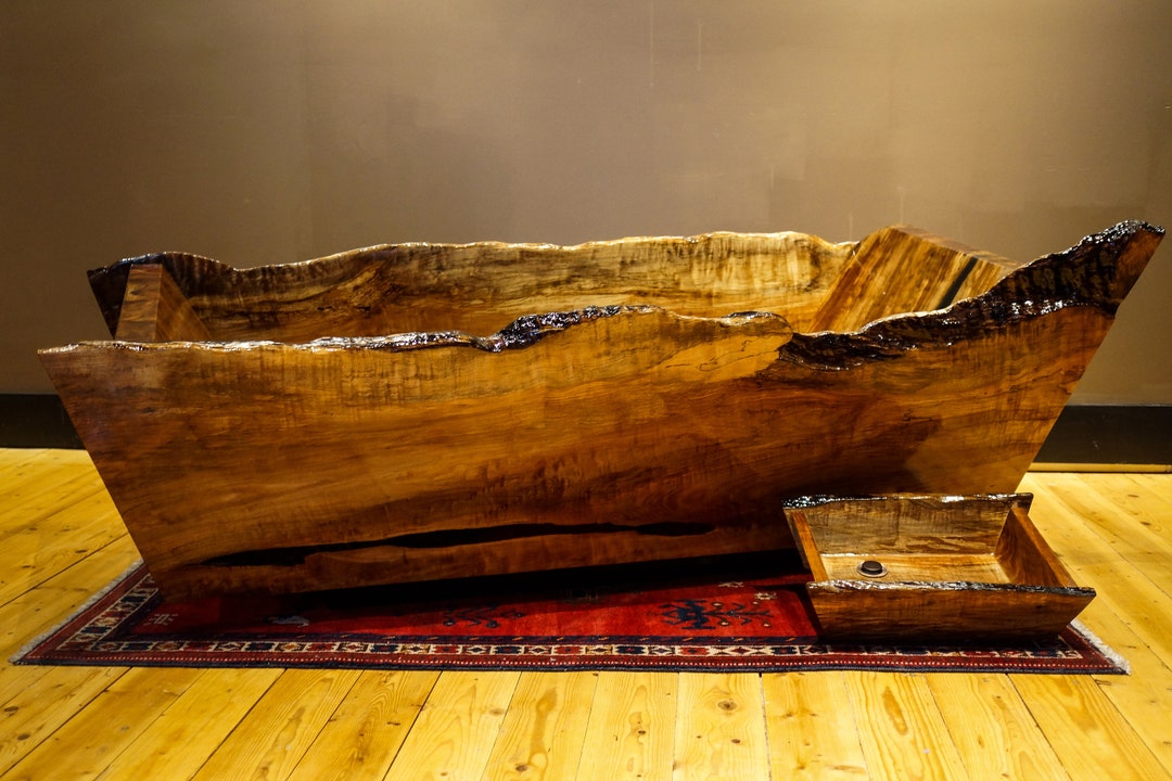 Handcrafted Live Edge Wooden Tub Locally Made in Seattle Etsy