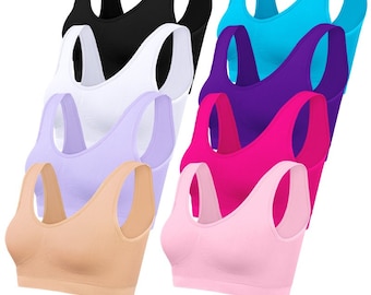 Women seamless breathable comfortable stretch bra 3 in pack choose your colours and let us know when buying