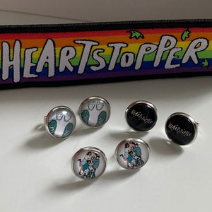 Heartstopper earrings LGBT Pride earrings rainbow