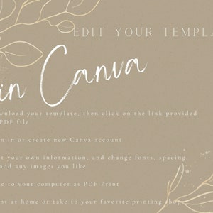 Monogram Green Wreath Wedding Sign Template, Canva Editable, DIY ...