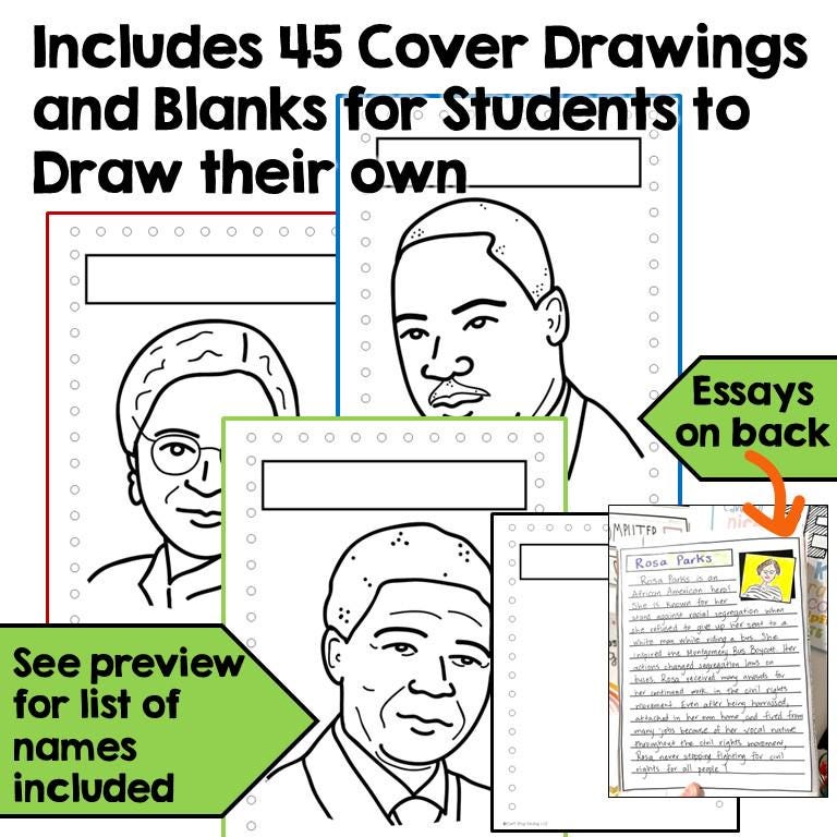 Black History Month Cereal Box Research Project - Etsy