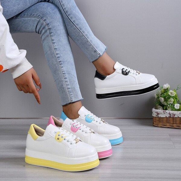 platform sneakers colorful