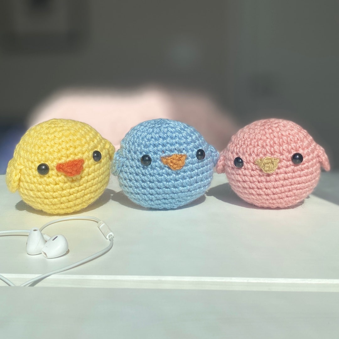 Crochet Chick/duck Plushie, Cute Crochet Animals, Baby Chick Amigurumi
