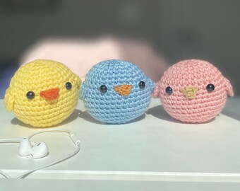 Crochet Chick/Duck Plushie, Cute Crochet Animals, Baby Chick Amigurumi