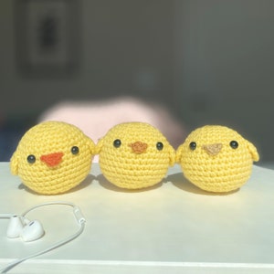Crochet Chick/duck Plushie, Cute Crochet Animals, Baby Chick Amigurumi ...