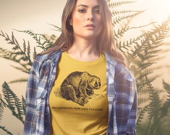 Nevertheless, Slow Loris Persisted Shirt - Women's Rights Gift - Loris Lover - Weird Unisex Softstyle T-Shirt