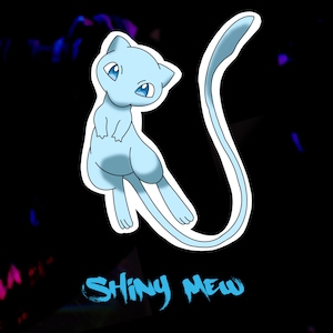 Shiny Mew Sticker