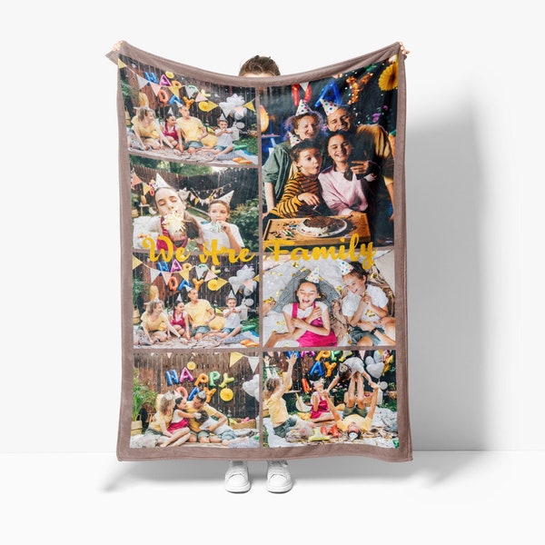 Custom Photo Blanket, Personalized Photo Fleece, Picture Fleece Blanket, Photo Mink Blanket, Photo Collage Blanket, Photo Keepsake Blanket