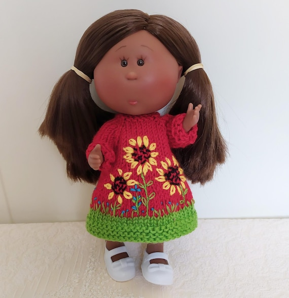 Embroidered Dress for Doll Mini Mia Nines D'onil, Doll Outfit Mia 23 Cm,  Clothing for 9-inch Doll, Mini Mia Clothes, Flower Dress - Etsy Canada