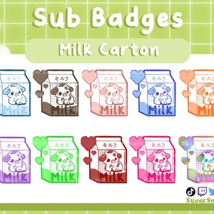 Milk Carton Sub Badges