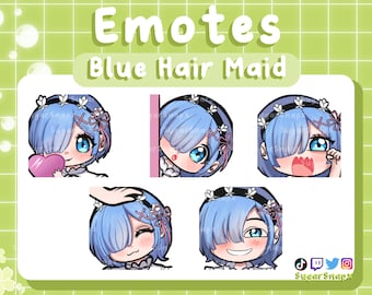 Cameriera dai capelli blu