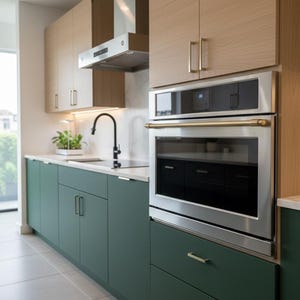 Unlacquered Brass Appliance Handle with Customizable Length