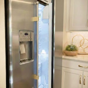 Backordered Brass and Stainless Steel Appliance Pull Handle