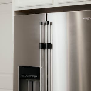 Acrylic Door Handle Pull, Matte Black Hardware