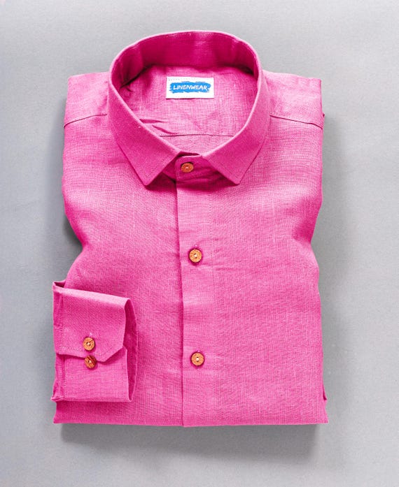 dusty pink dress shirt Half Placket Shirt in Dusty Pink main image 1