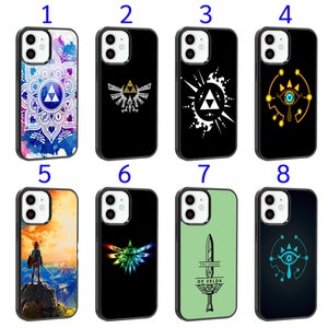 Cool Phone Case Fits iPhone 6 7 8 SE X XR 11 12 13 14 15 16 16E Mini Plus Pro Max Plus Models Silicone Cover - Gaming Link Zelda Sword