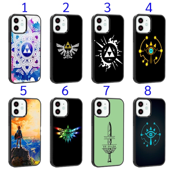 Cool Phone Case Fits iPhone 6 7 8 SE X XR 11 12 13 14 15 Mini Plus Pro Max Plus Models Silicone Cover - Gaming Link Zelda Sword