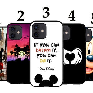 Cool Phone Case Fits iPhone 7 8 SE X XR 11 12 13 14 15 16 16E Mini Pro Max Plus Models Silicone Cover - Mickey Mouse Dream