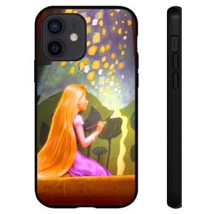 Pretty Princess Phone Case Fits iPhone 7 8 SE X XR 11 12 13 14 15 16 16E Pro Max Plus Mini Models Silicone Cases Rapunzel Tangled